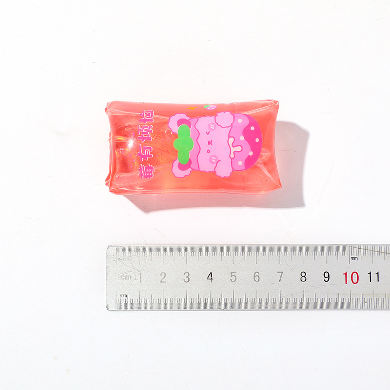 Mini Strawberry rabbit can't catch water snake cartoon stress-relieving prank toy, Douyin's same style pinching fun venting ball Item Picture