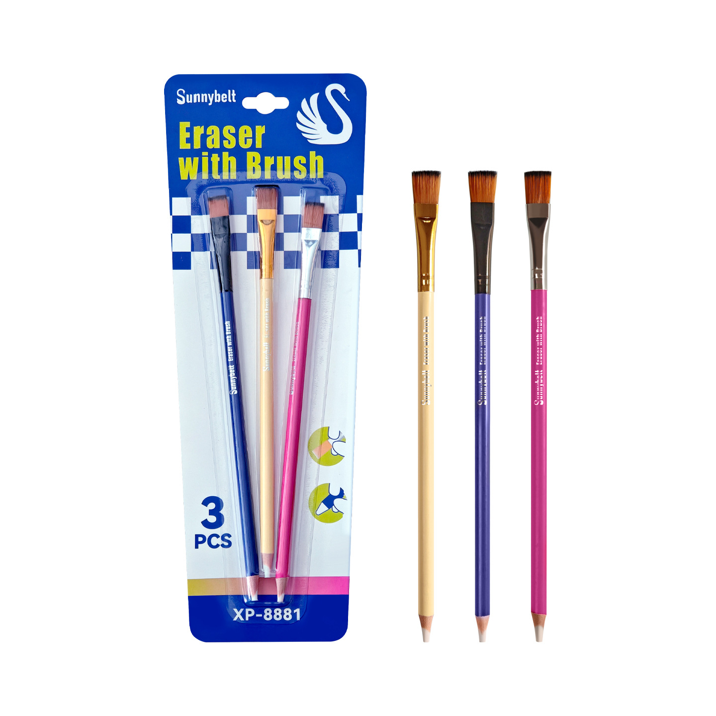 German Schroder cross-border pen, art student, detail eraser, sketch, highlight pen, brightening, professional brush, pencil, eraser Item Picture