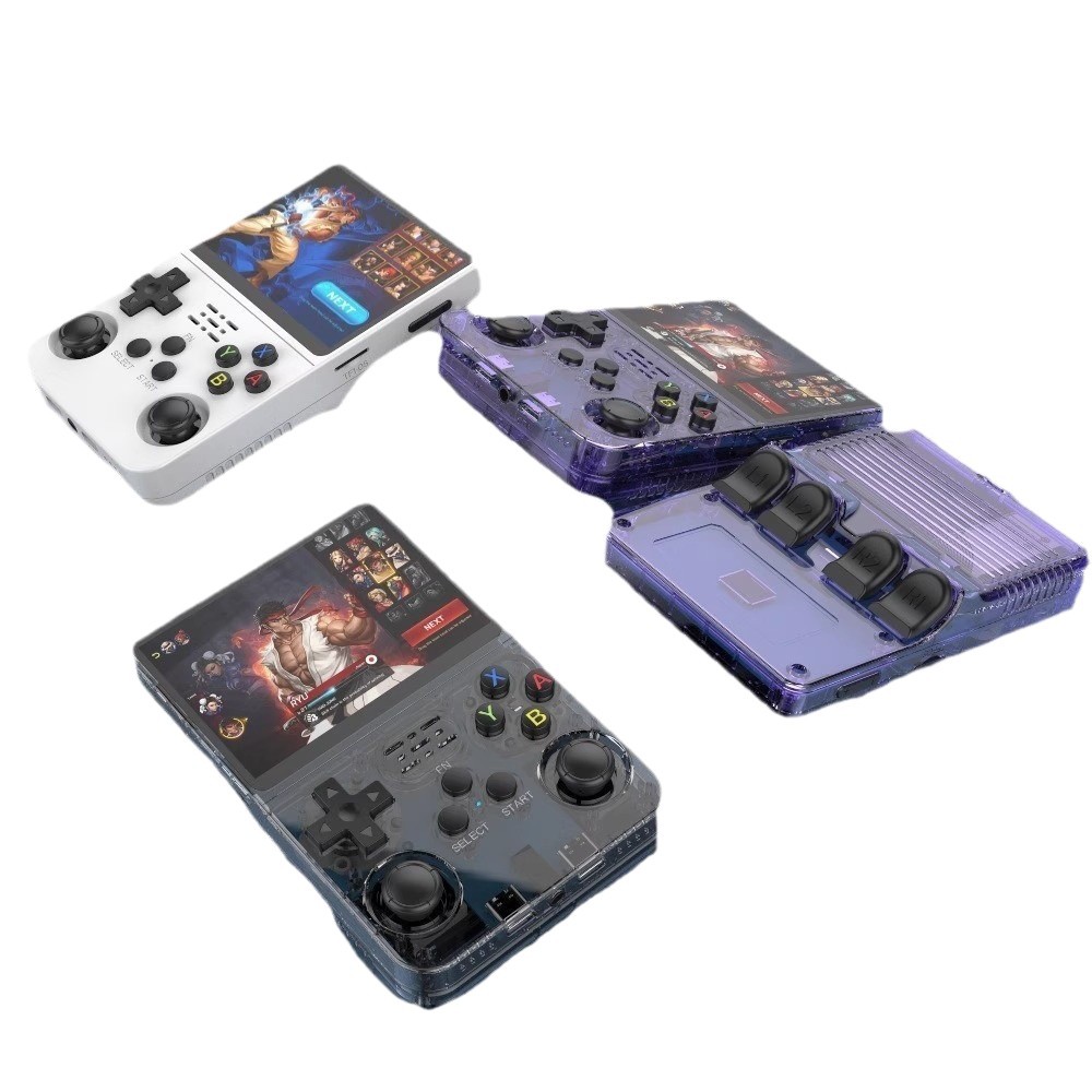 The new r36s open-source handheld game console is a portable 3d dual-system high-definition PSP dual-joystick handheld device for cross-border use Item Picture