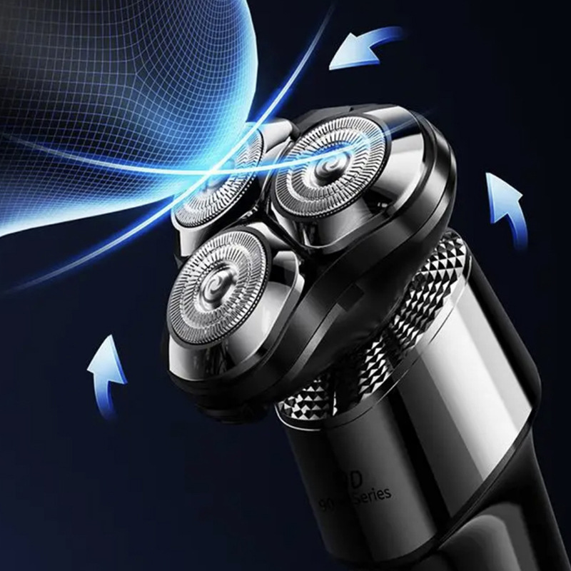 High-Power Electric Shaver, Full-Body Water-Washable Rechargeable Men's Three-Head Multi-Functional Beard Razor, Cross-Border Specification drawing