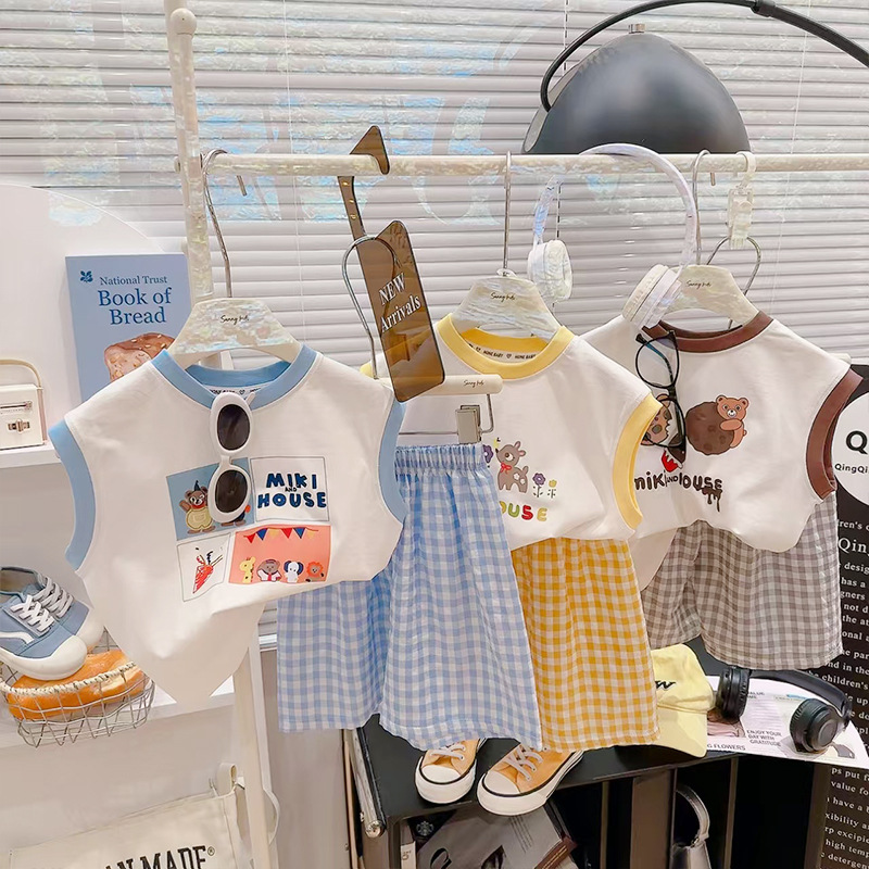 童装/童装女童短袖韩版/夏季短袖/衣服男童短袖韩版/儿童装男童短袖卡通产品图