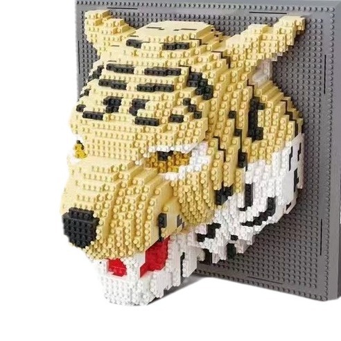 Cross-border exclusive micro-particle three-dimensional building blocks, animal murals, assembly building blocks, wall paintings, toys, gifts and ornaments Item Picture