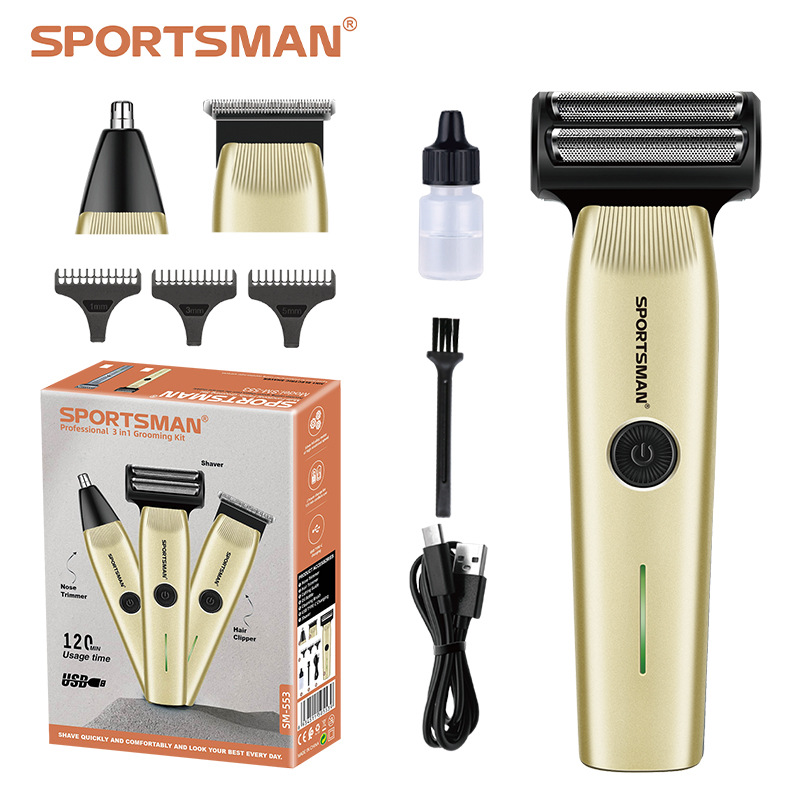 Men's razor set, double-head hair remover, manual razor, beard razor Item Picture