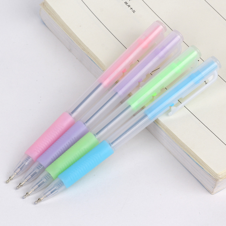 Tianfeng Oil Pen 5222 jelly color oil pen wholesale, foreign trade oil pen writes smoothly Specification image