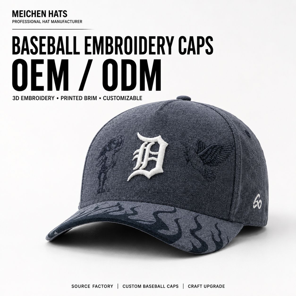 Summer quick-drying baseball cap, men's outdoor sun protection cap, logo printed mesh breathable and lightweight baseball cap