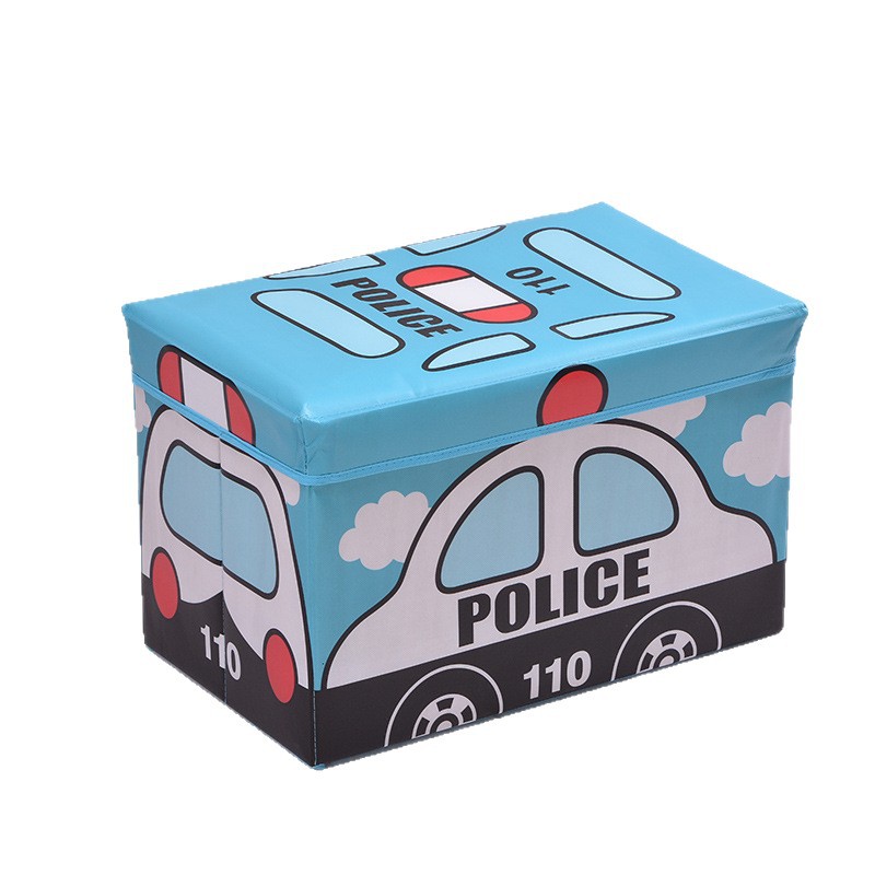 Cross-border best-selling cartoon storage stools, folding storage stools, household daily necessities, large storage boxes, wholesale from manufacturers Item Picture