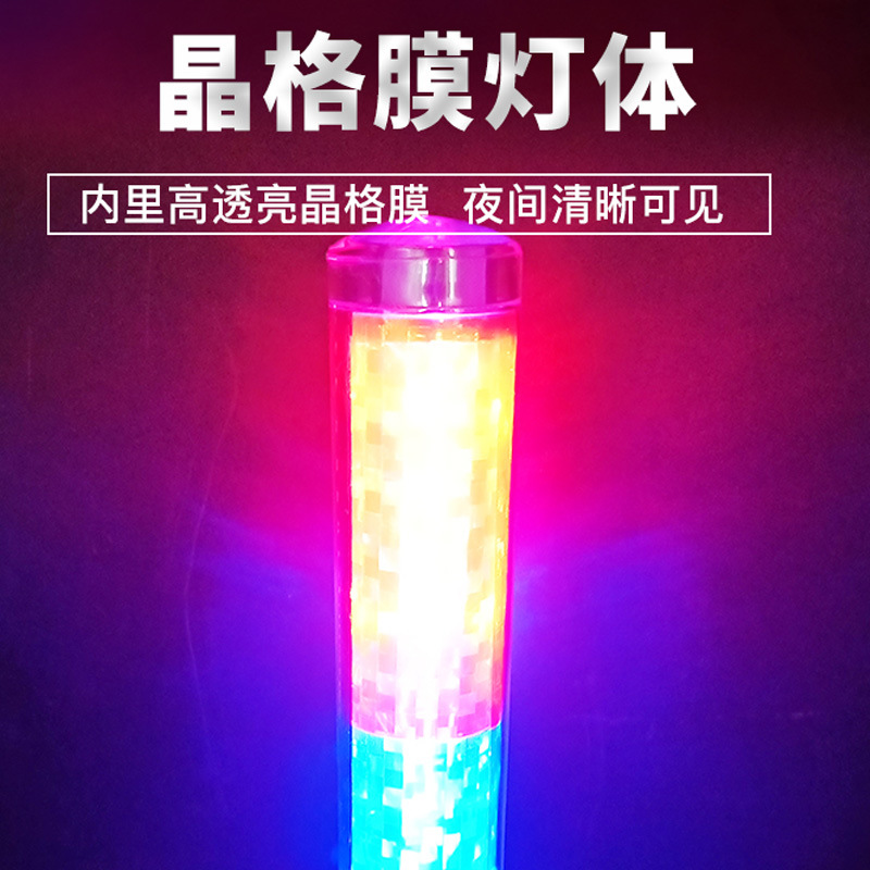 Factory direct sales of red and blue dual-color rechargeable battery traffic command sticks, multi-functional fluorescent sticks, LED command warning lights Application Scenario