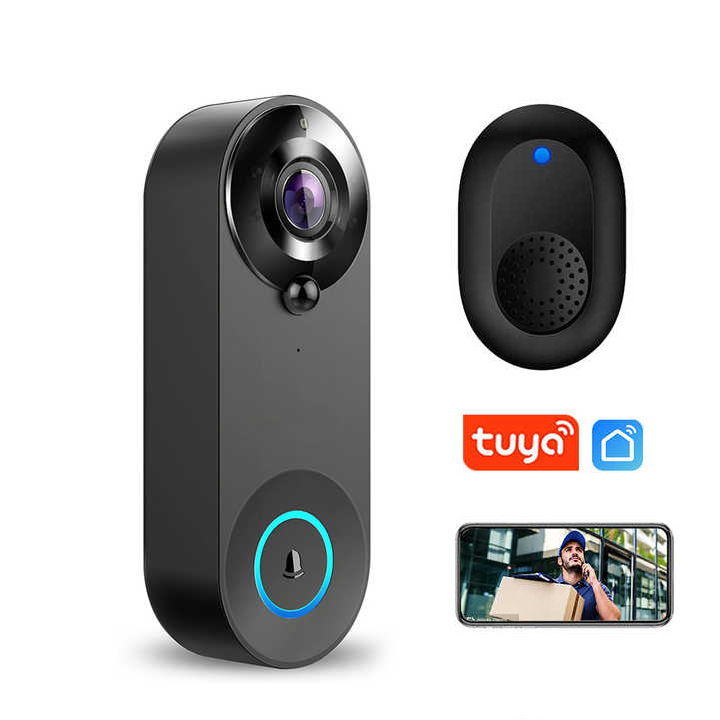 Le Xiangyu Tuya Smart Low-Power Video Doorbell WiFi Wireless Voice Intercom Mobile Phone Remote Monitoring Video Doorbell W3 Item Picture