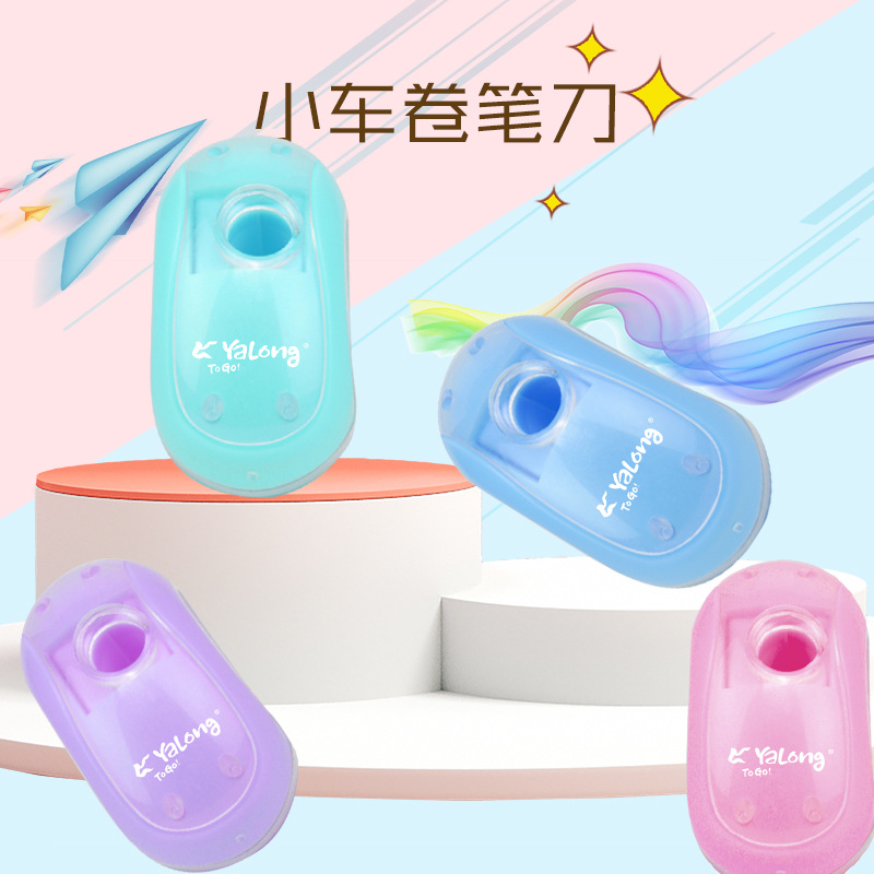 跨境厂家定制儿童文具卷笔刀迷你鼠标造型转笔刀削铅笔创意卷笔器产品图
