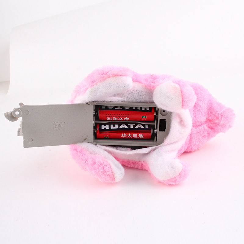 New electric plush luminous rabbit that can jump and cry, realistic rabbit children's luminous toys, street stall supply Specification image