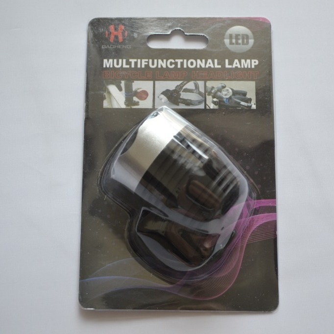The new bicycle headlamps are made of plastic and are equipped with two 2032 batteries Specification image