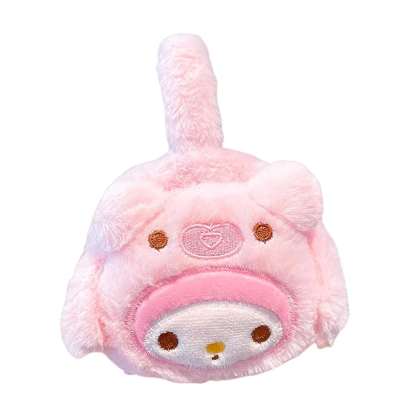 新款冬季儿童可爱保暖耳罩耳套男女学生可调节防寒防冻耳暖耳捂子白底实物图