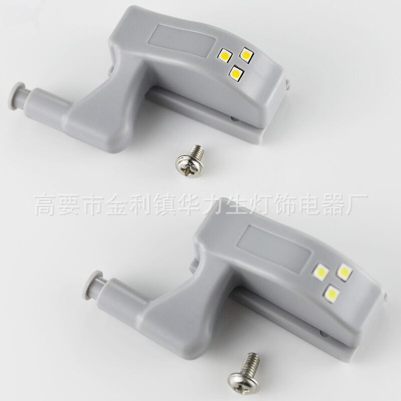 触碰感应橱衣柜LED铰链灯 跨境电商现货暖白光柜门合页灯 details Picture