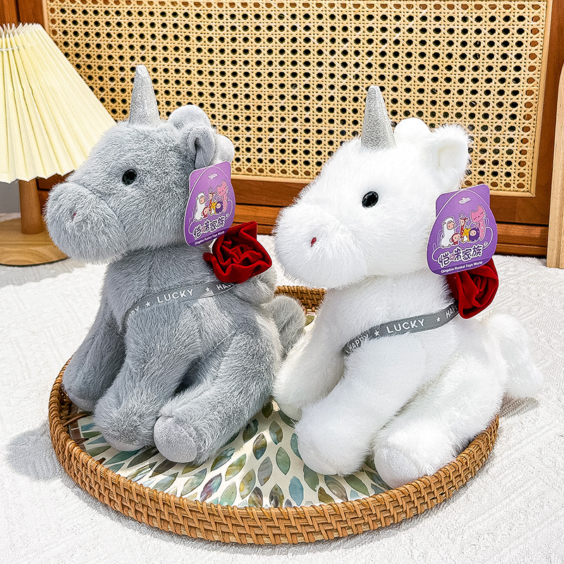 Lindo muñeca de unicornio comercio exterior al por mayor lindo juguete de peluche de dibujos animados nuevo estilo sentado muñeca de unicornio Specification image