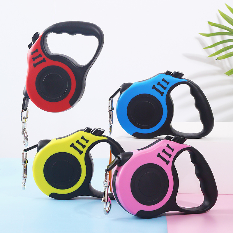 Cross-border pet automatic telescopic leash, dog chain, dog leash, bone automatic leash, outdoor dog walking leash Specification image