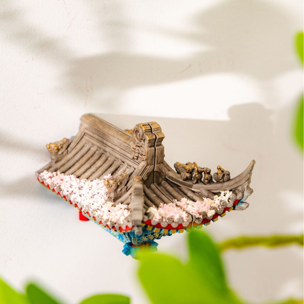 Taihe Yuanqi Fang Spring Edition fridge Magnets: Ancient buildings with a touch of spring charm. Source factory with abundant stock and favorable wholesale prices Specification image
