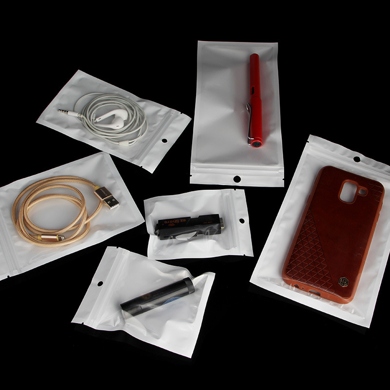Pearlescent film, yin-yang bone bag, semi-transparent plastic bag, mobile phone case packaging bag, digital accessories, fishing gear, jewelry, self-sealing bag details Picture
