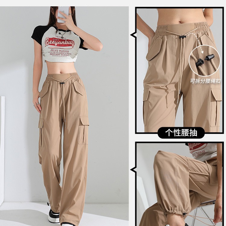 妈妈裤中老年直筒冬季/糯米裤/莫代尔裤针织/阔腿裤/加绒裤女直筒百搭白底实物图
