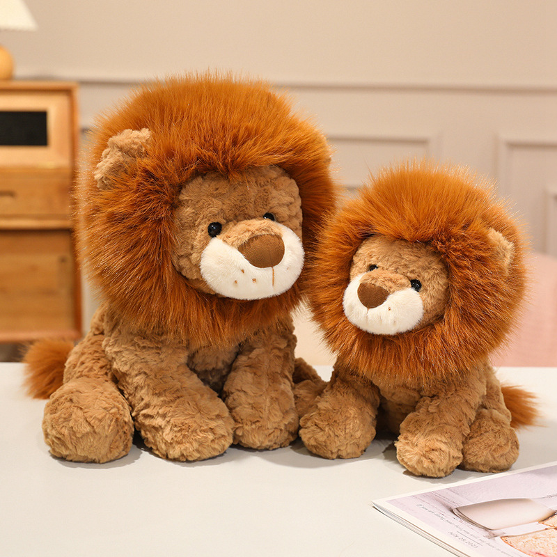 Cute sitting sun lion plush toy, adorable lion doll, children's cloth doll, birthday gift Application Scenario