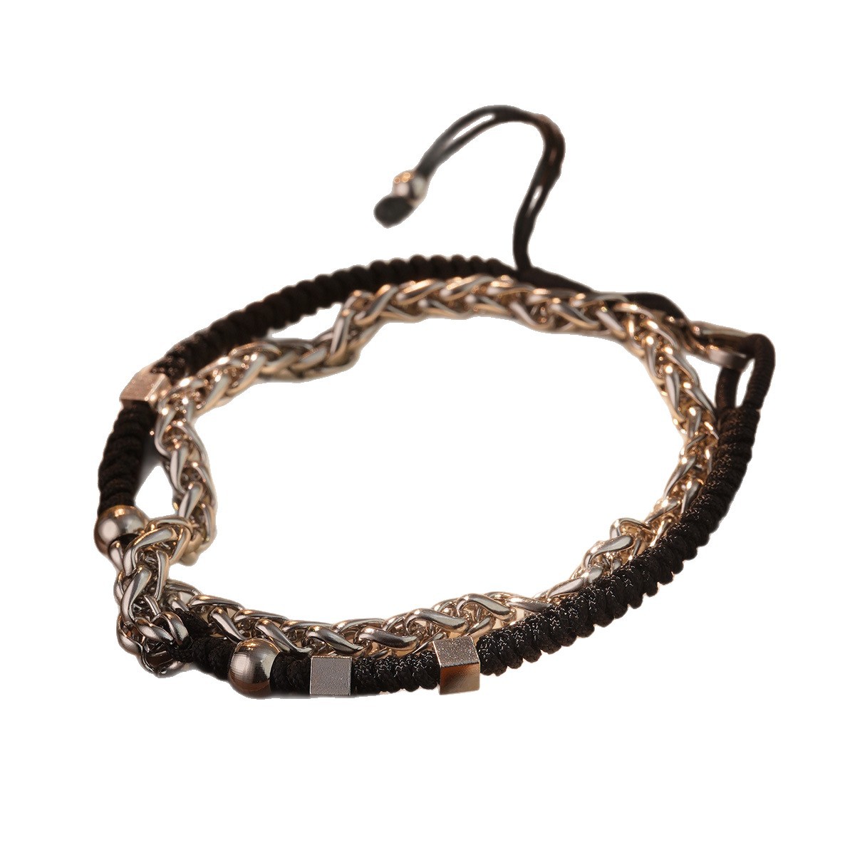 Cross-border titanium steel bracelet, suitable for both men and women, with a niche design and a high-end feel. It's a versatile and fashionable birthday gift and a niche accessory for office ladies Item Picture