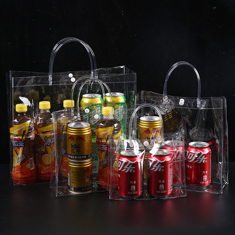Ready-made pvc handbags, transparent gift bags, small-batch wedding gift bags. Large quantity, favorable price, reusable Application Scenario