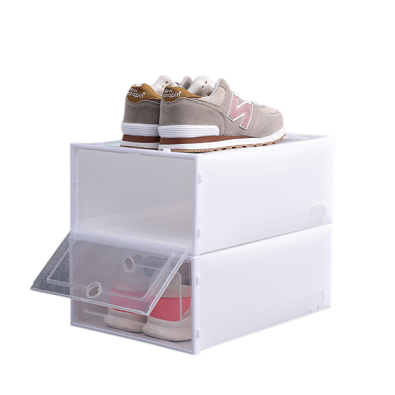 Thickened transparent shoe box, moisture-proof and dust-proof shoe storage box, Japanese-style shoe box, simple plastic drawer-style storage shoe box Item Picture
