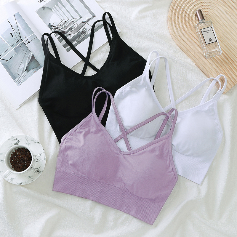 Wado Meibei sports underwear, one-piece shockproof fitness vest, fixed cup, high-strength gathering sports bra Application Scenario