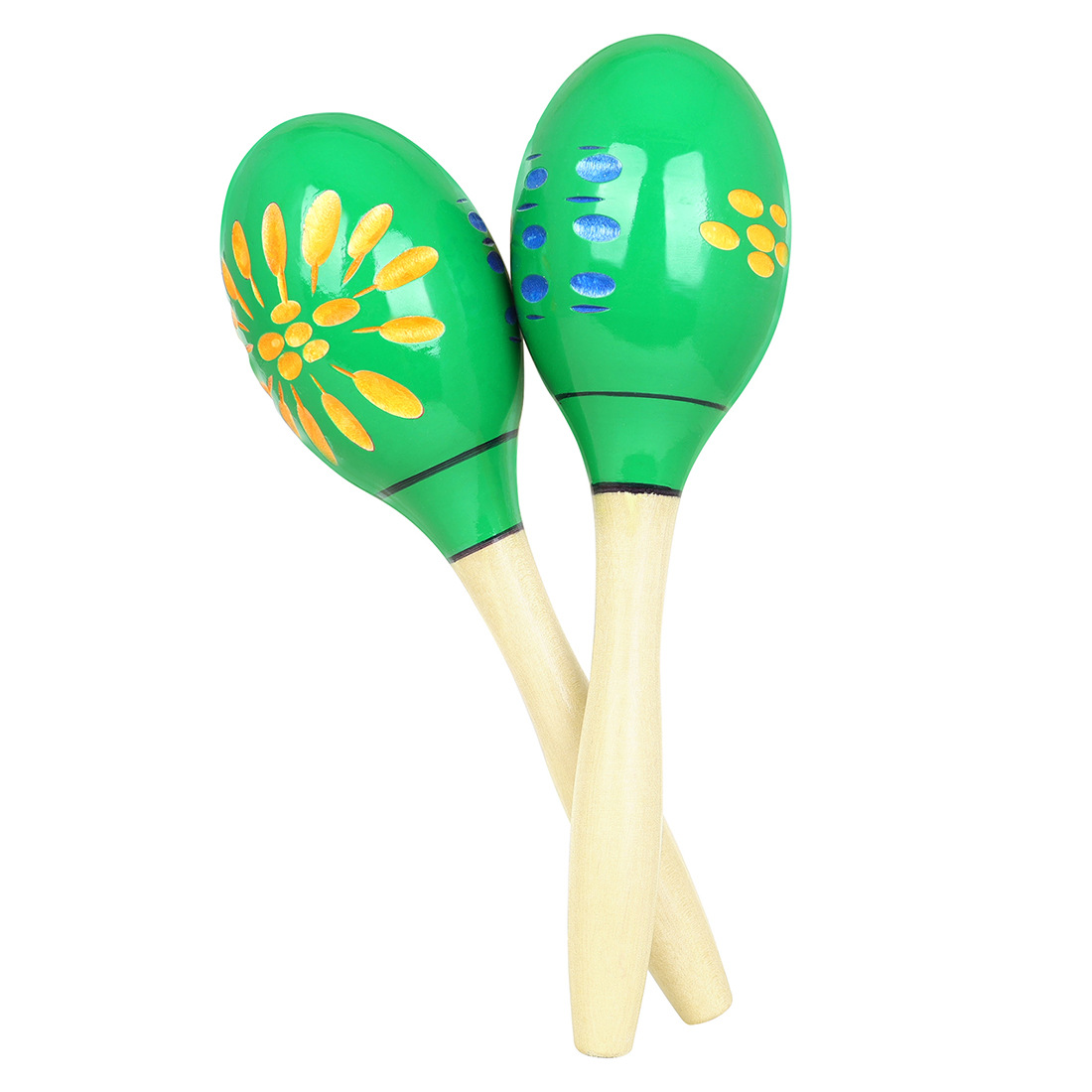 Maracas transfronterizas instrumentos de percusión para niños orff pequeños maracas de arena show regalos juguetes para niños de educación temprana maracas de madera