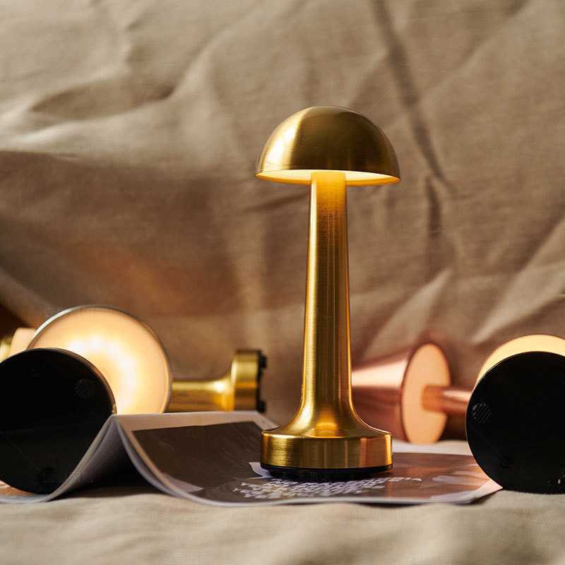 Crossover LED dumbbell retro touch lámpara de mesa usb recargable lámpara de mesa de noche bar ambiente lámpara de mesa decorativa details Picture