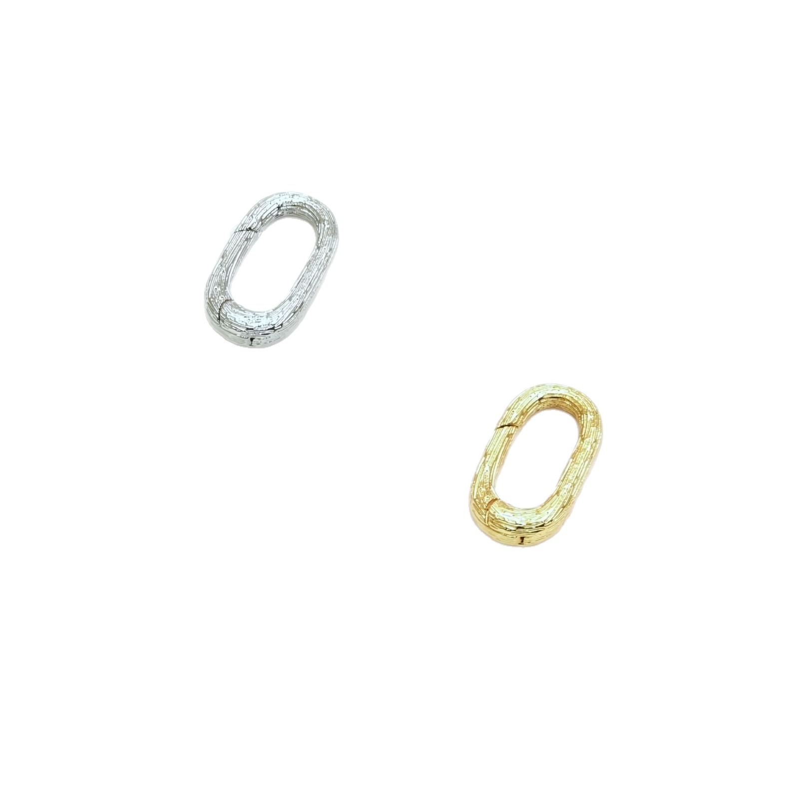 Brass casting, color retention, 18K real gold lobster buckle, rectangular buckle, oval buckle, round buckle, universal buckle, diy decorative buckle Item Picture