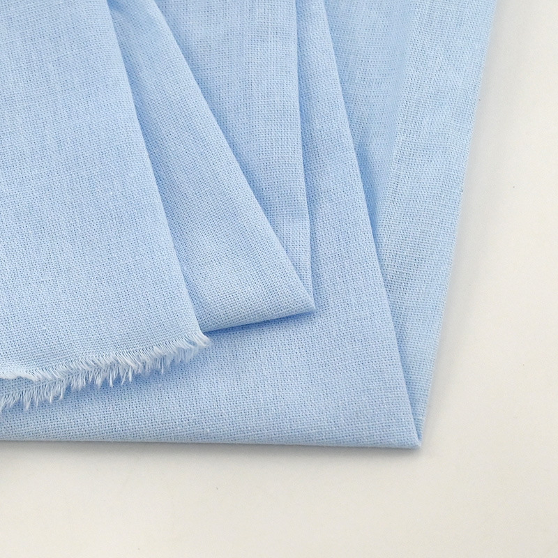 薄款平纹半透府绸砂洗纯色棉布里布内里衬防晒衫宽松半身裙布料产品图