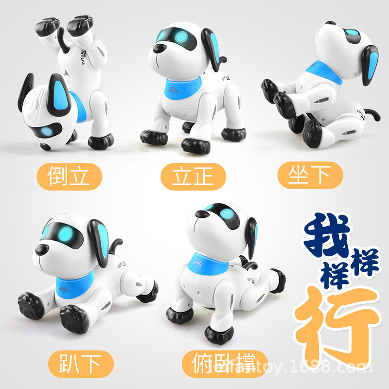 Intelligent programming remote control stunt robot dog singing and dancing follow robot dog Electric pet dog children's toy details Picture