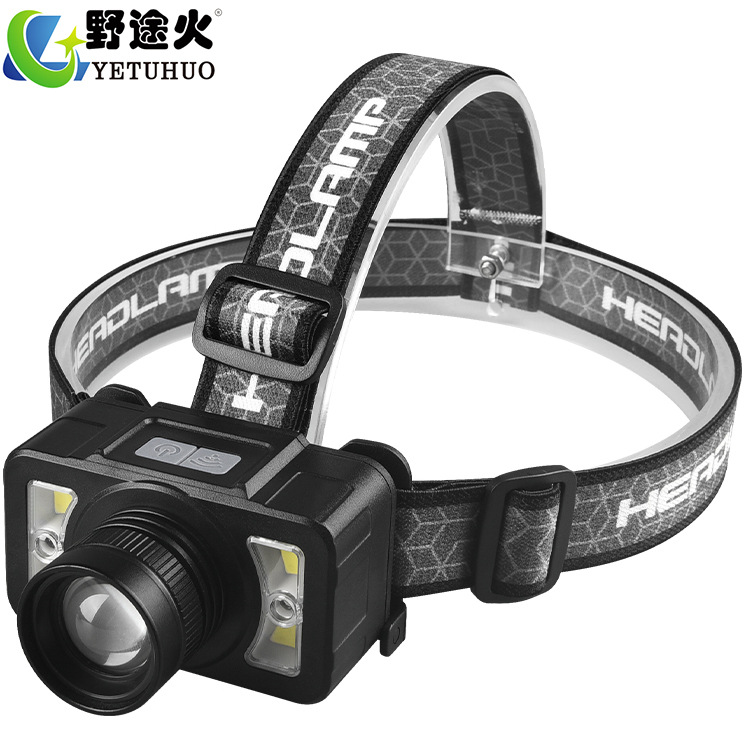 Nuevo LED rojo y blanco inteligente sensor de luz frontal al aire libre luz de cabeza de luz fuerte faro de pesca USB recargable Application Scenario