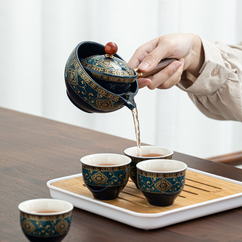 小康泡旅行茶具套装便携式旅行快客杯家用懒人泡茶杯逍遥茶壶自动