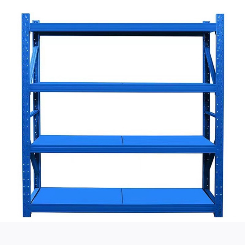 协成仓储货架仓库多层轻重型铁架现货批发快递库房家用重型储物架白底实物图