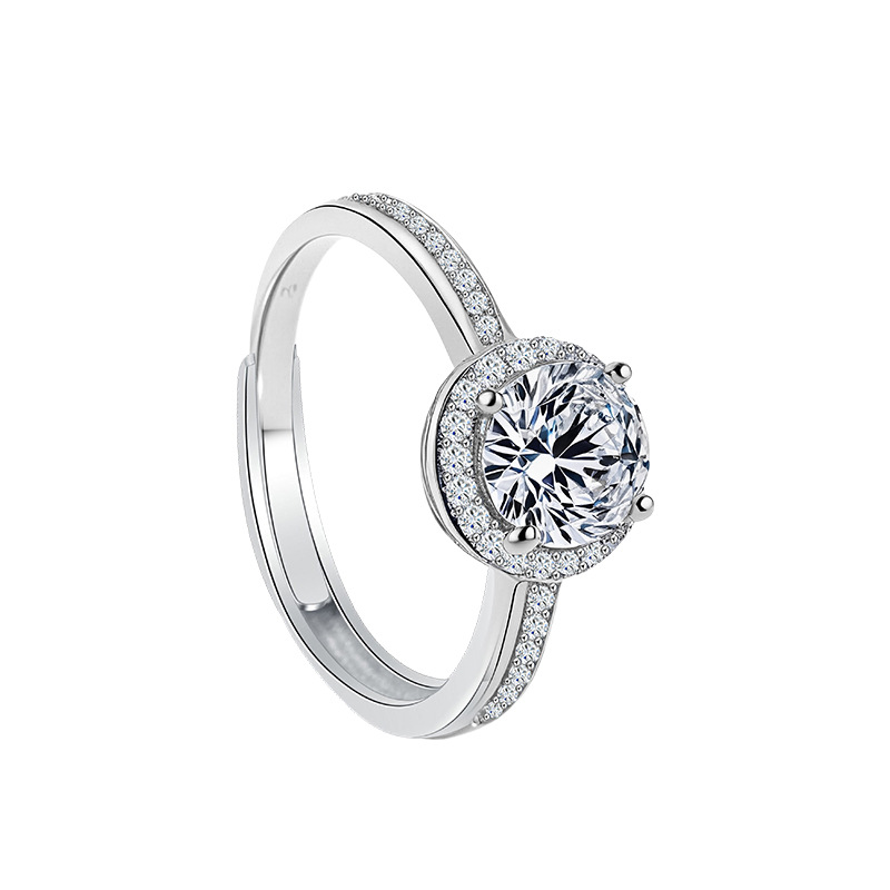 Zhuoheng selects moissanite diamond rings for women, s925 sterling silver, simple and niche. Couple's wedding and proposal rings, exuding a sense of luxury Application Scenario