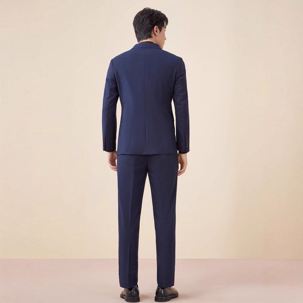 New double-breasted suit set for men autumn and winter Application Scenario
