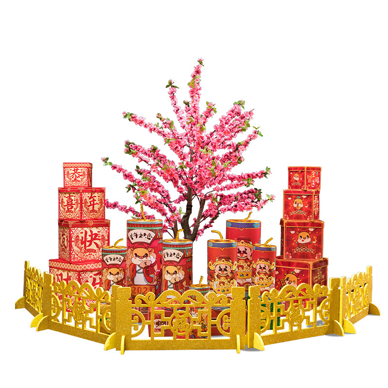 仿真金榕树摇钱树许愿树大型假树发财树新年红包树商场酒店装饰树白底实物图