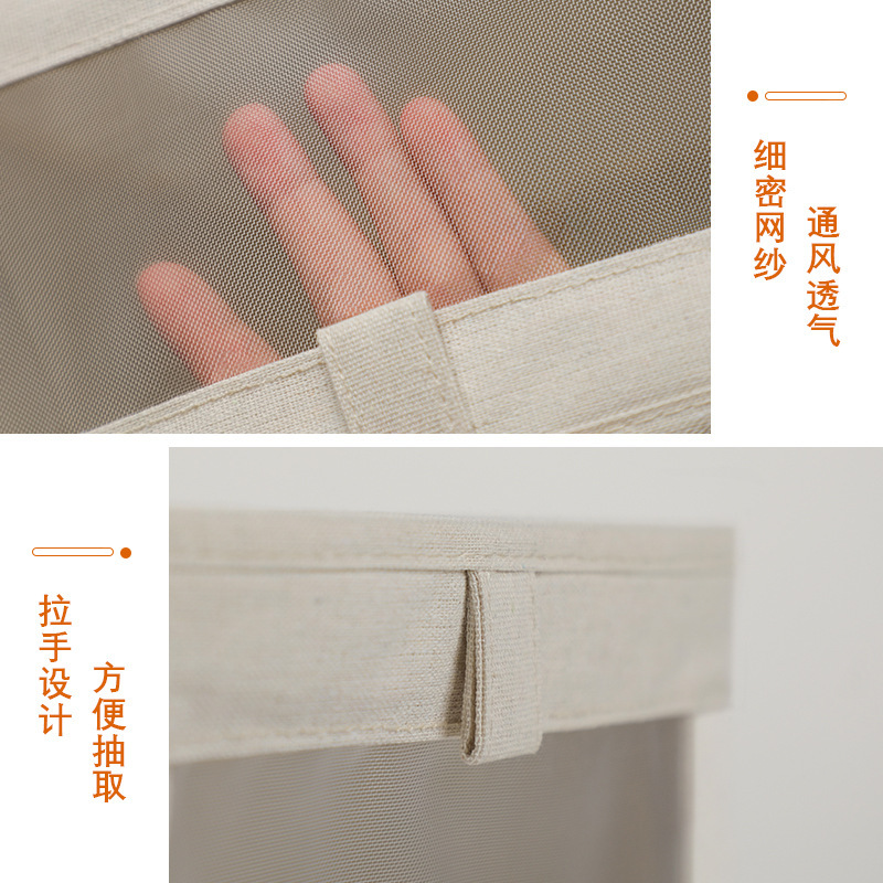Estilo japonés plegable caja de almacenamiento de algodón y lino caja de almacenamiento de juguetes de tela hogar dormitorio armario caja de almacenamiento caja de almacenamiento organizada Application Scenario
