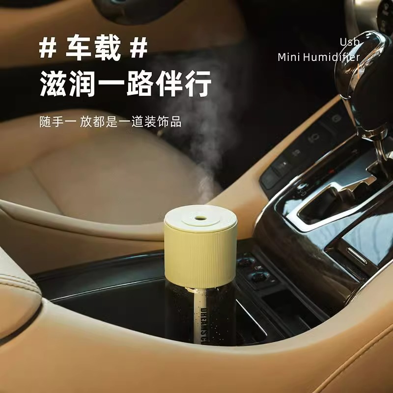 Mini USB air humidifier for home, bedroom, office, desktop, air purification, atomization, water replenishment, sprayer, car Application Scenario