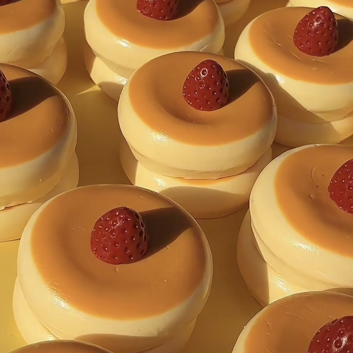 小红书同款草莓舒芙蕾仿真慕斯蛋糕慢回弹湿玩具批产品图