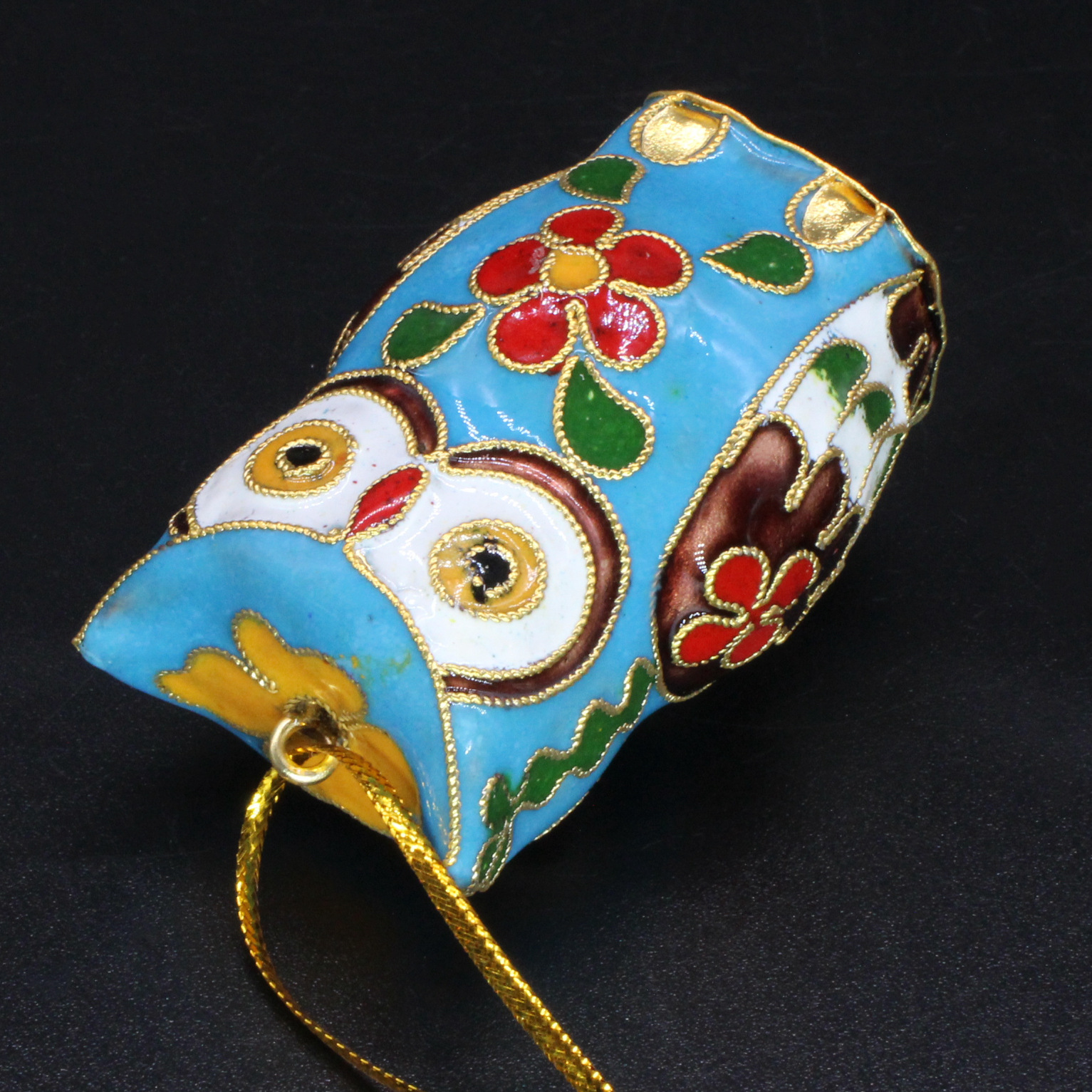 珐琅彩晶工艺品/装饰画/掐丝珐琅/珐琅/俄罗斯彩蛋细节图