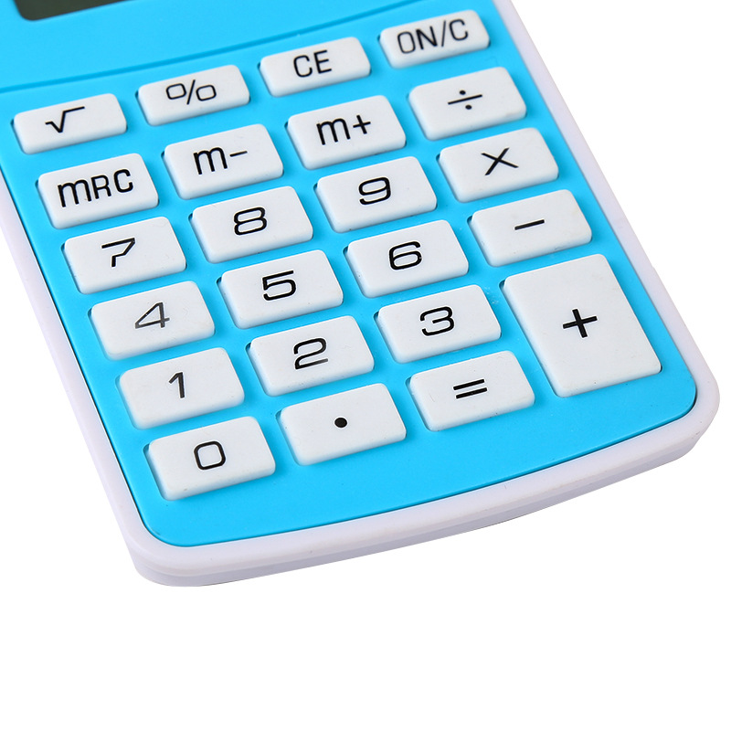 5828 factory direct supply candy-colored calculator, solar 8-digit mini portable calculator Item Picture