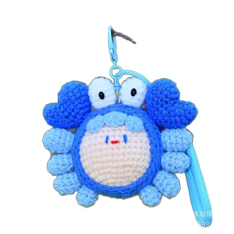 毛线/毛线太阳花/毛绒花/针织花/毛线花白底实物图