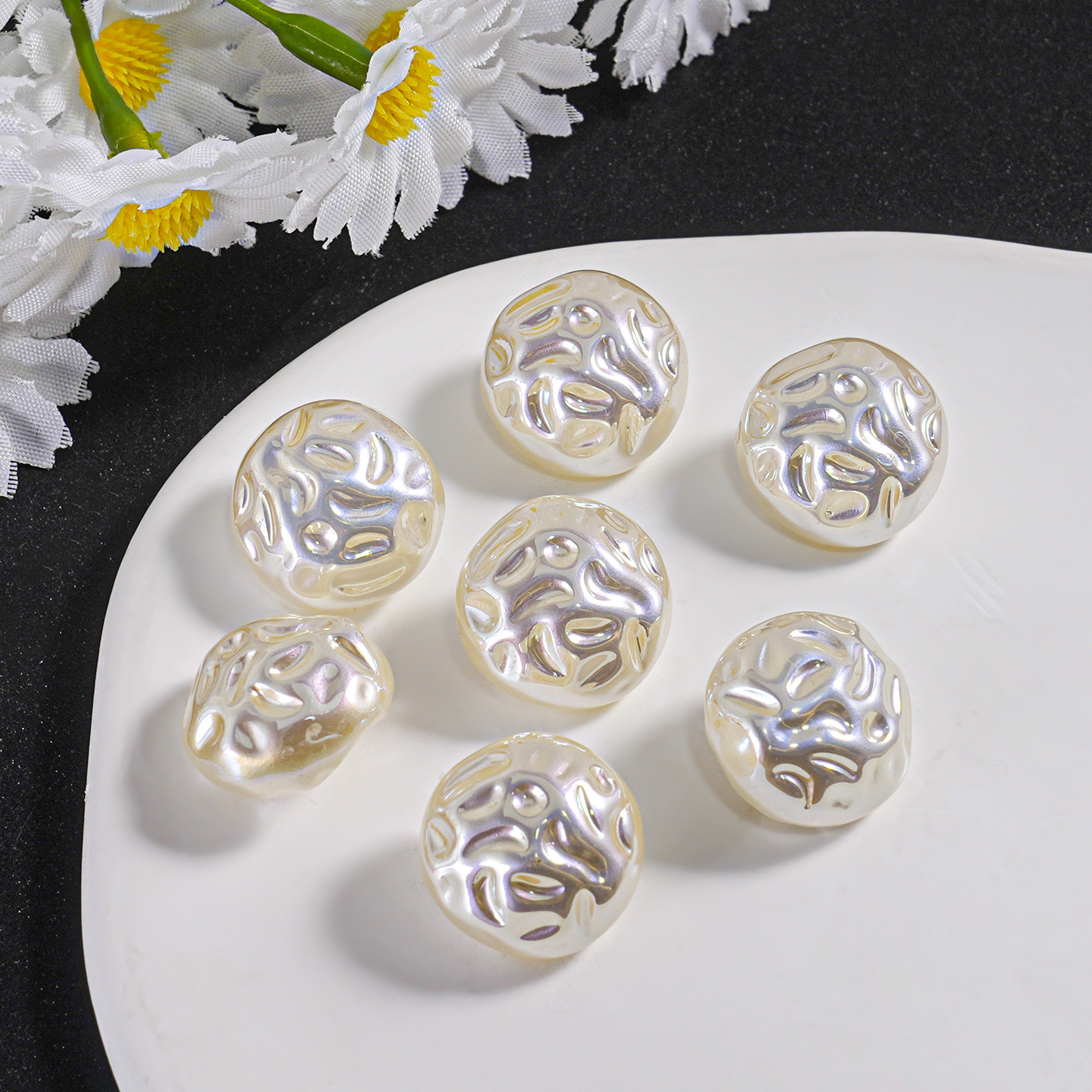 纽扣/磁吸扣女秋冬气质/铁四合扣/布艺扣/磁吸纽扣细节图