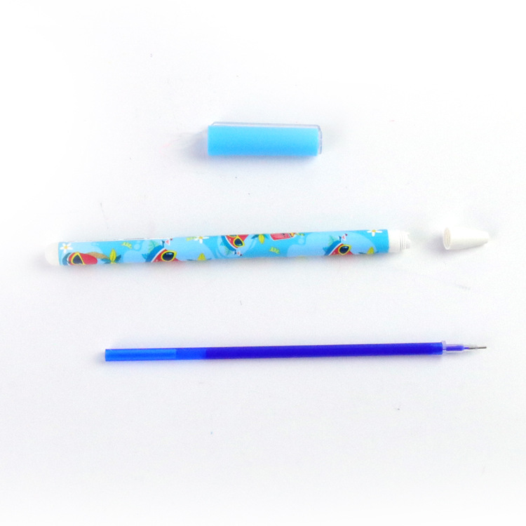 Yalong Cross-border high-quality cap-removing heat transfer film holder pen, blue 0.5mm gel pen, erasable pen Application Scenario