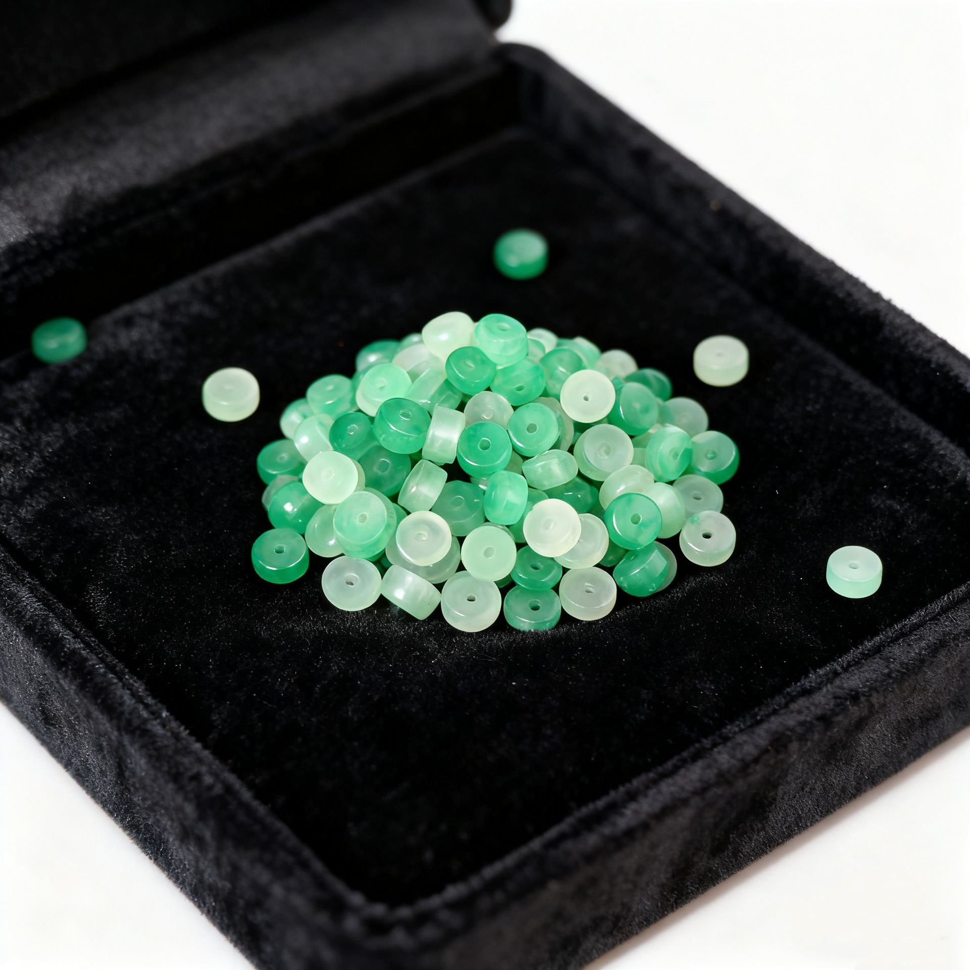 非洲翠药片珠项链散珠手工diy手链珠子珠宝饰品配件批发