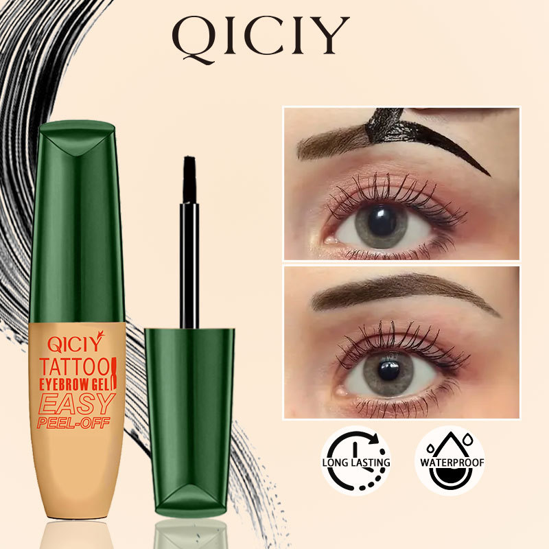 【跨境专供】QICIY撕拉眉膏盒装持妆防晕染防水拉眉膏3支装批发