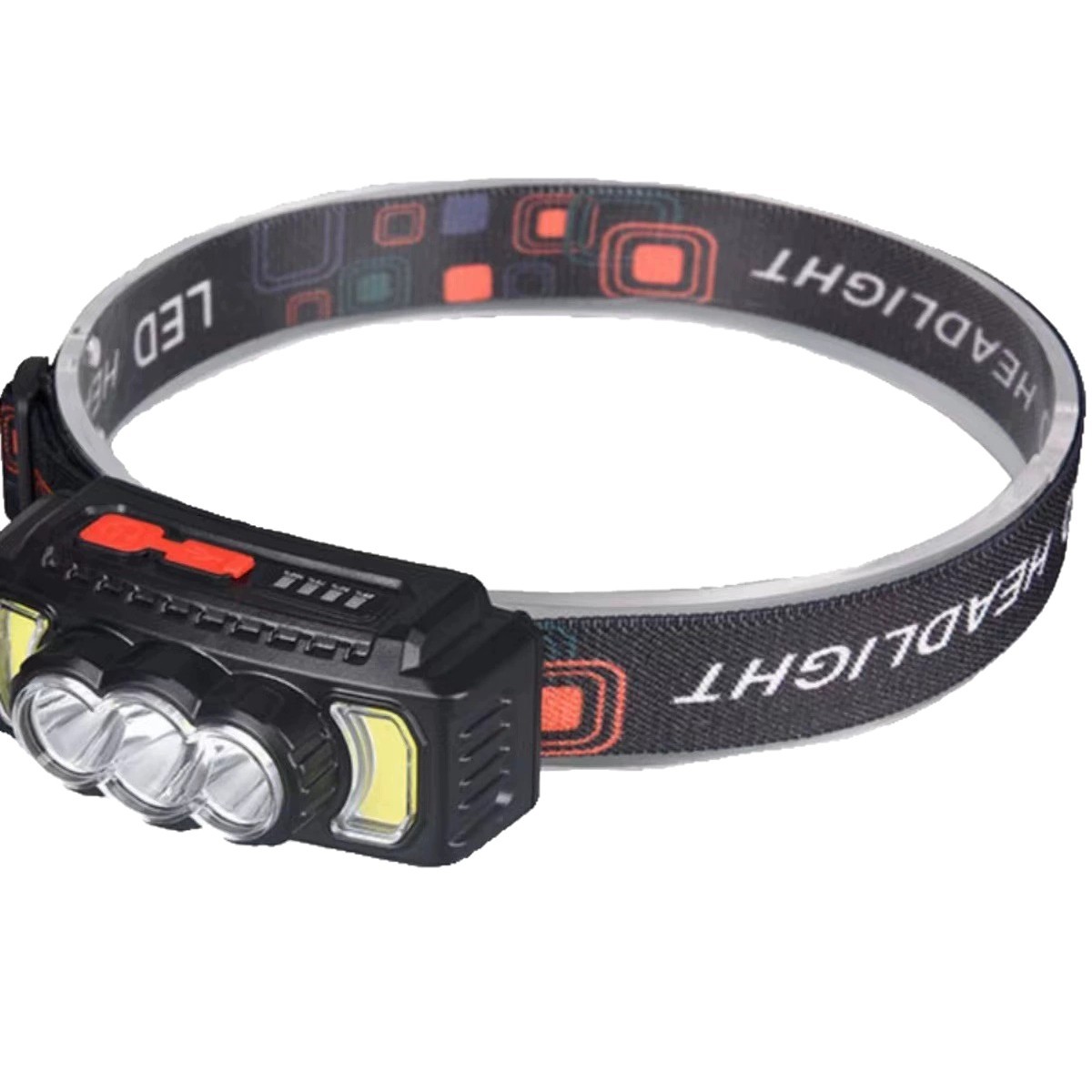 Wholesale Amazon rechargeable led headlights, high-intensity, long-lasting outdoor lights, waterproof head-mounted sensor fishing headlights Item Picture
