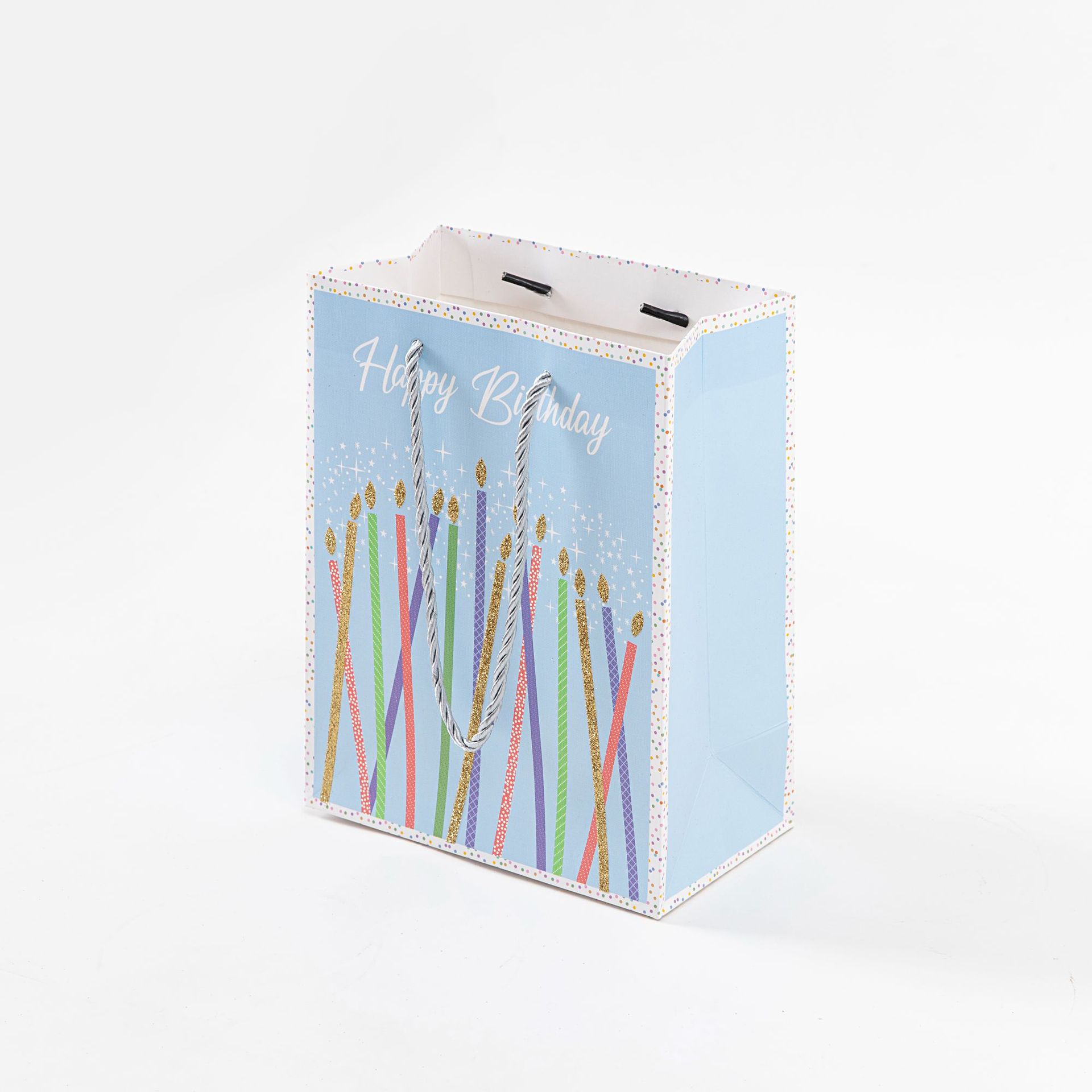 In-stock paper cartoon packaging bags, shopping bags, Qixi white card paper handbags, gift bags, mini souvenir paper bags Item Picture